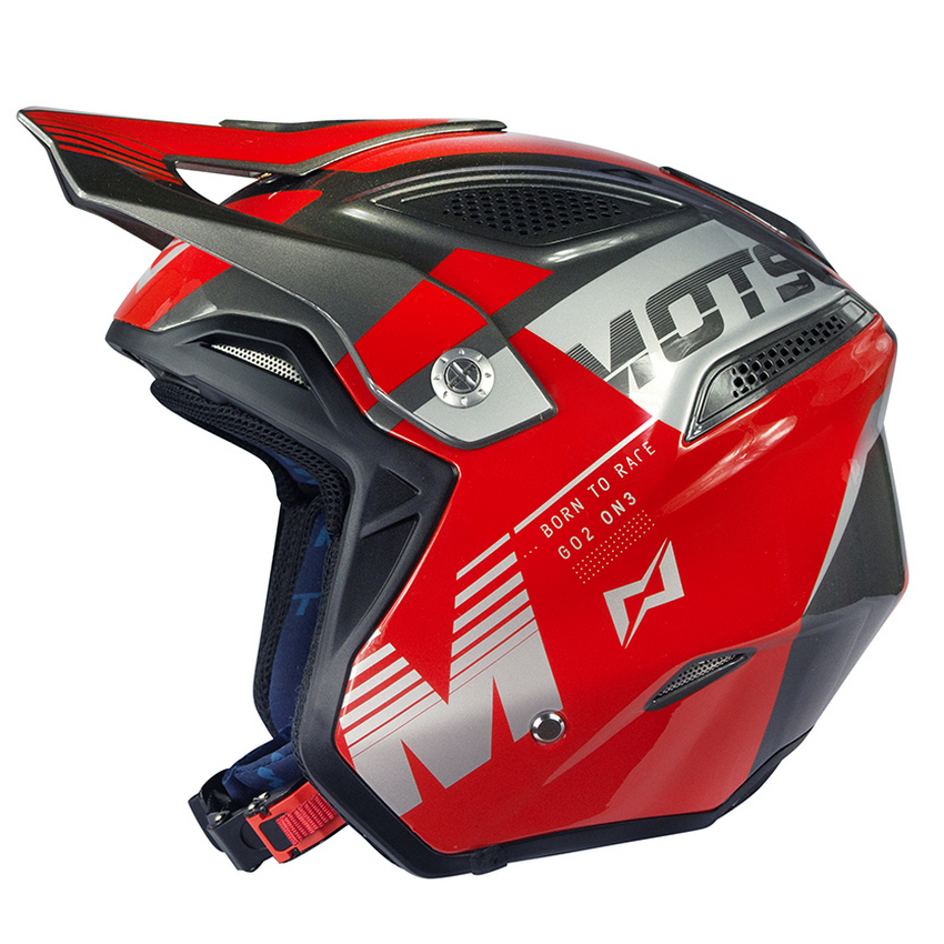 Mots Go2 Trial Helmet Red | Motocross, Enduro, Trail, Trial | GreenlandMX